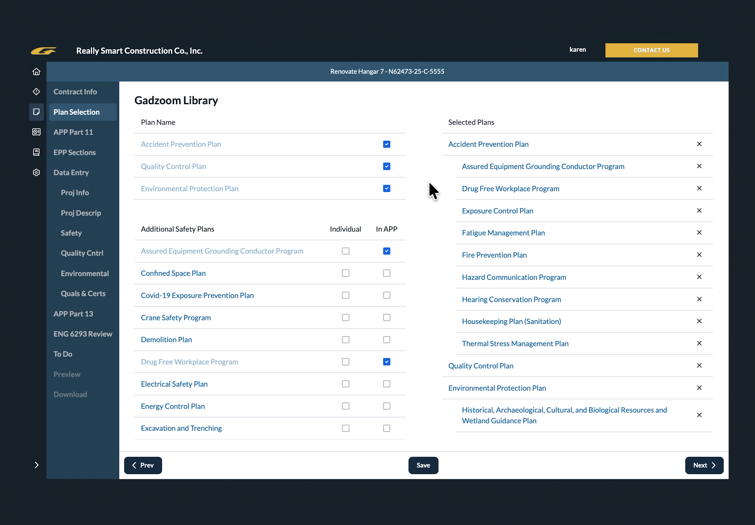Gadzoom lets users browse construction safety plans and select which ones to include in a customized project package. Gadzoom lets users browse construction safety plans and select which ones to include in a customized project package.