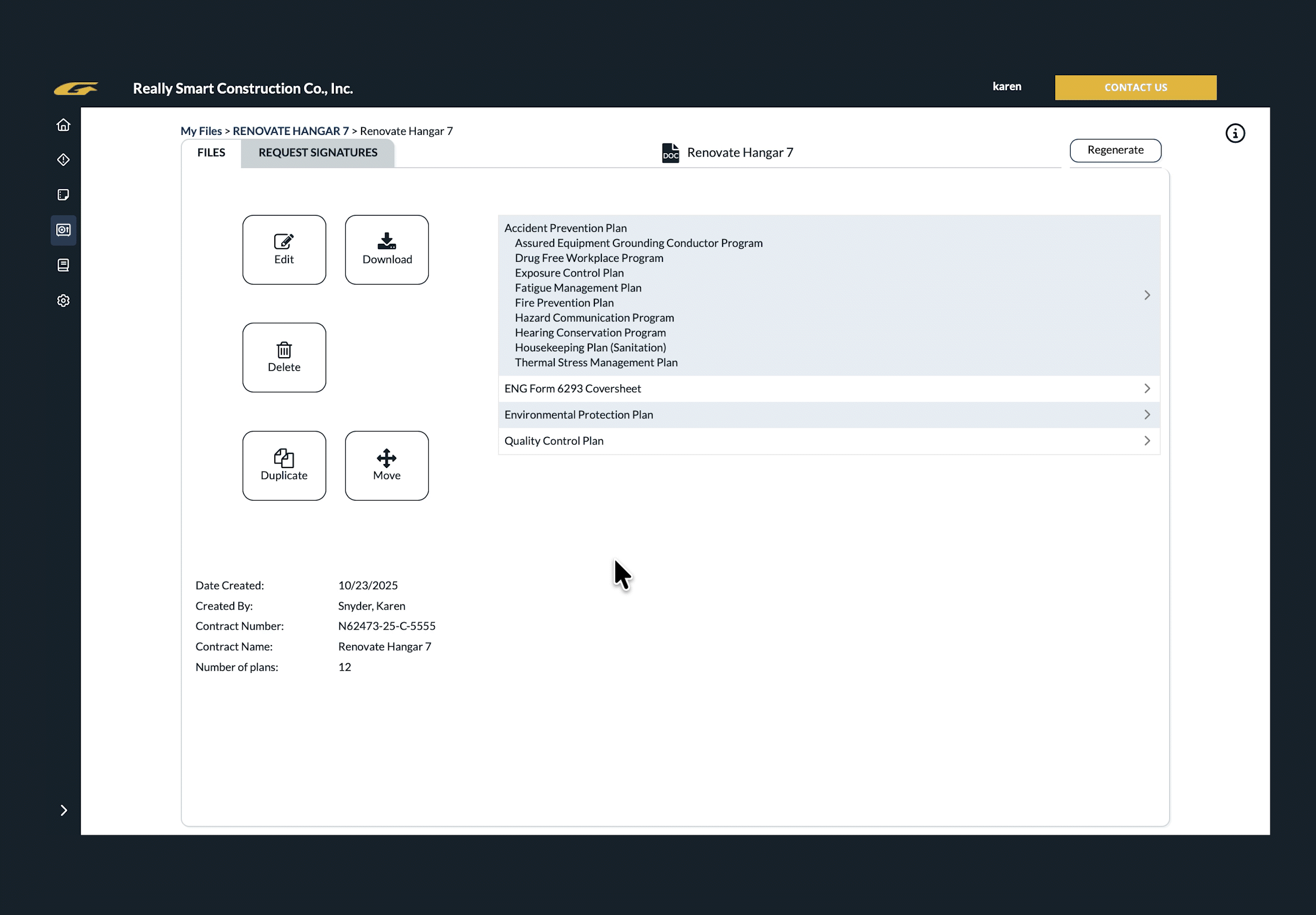 Gadzoom displays a completed project package, then previews the generated Accident Prevention Plan and its contents. Gadzoom displays a completed project package, then previews the generated Accident Prevention Plan and its contents.